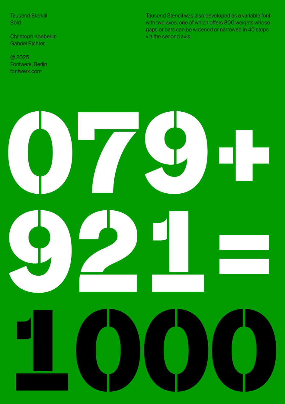 Tausend by Christoph Koeberlin and Gabriel Richter