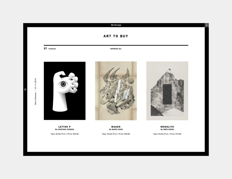 We Occupy © Sane. Design + AD, Darren Firth