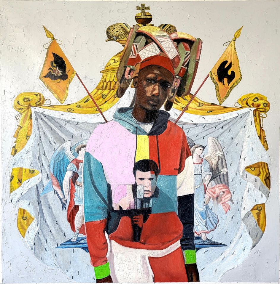 Diptych - Chronicles of the Past, Present and Future (I), 2022 © Wole Lagunju