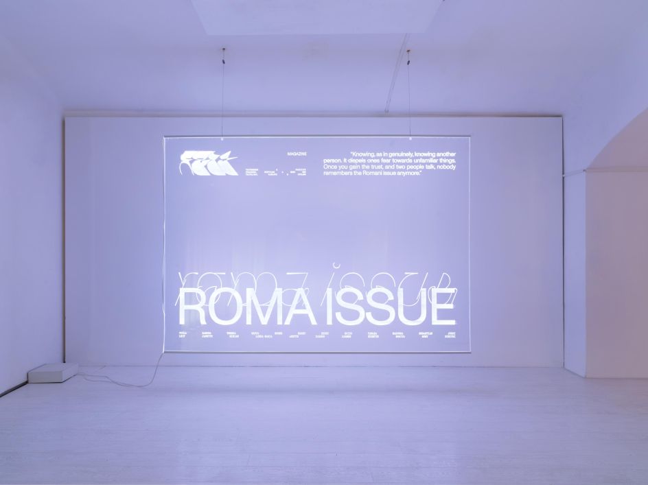 Graphic Designer of the Year exhibition: 'We Think Differently At Night', 2021. Exhibition design: Marina Veziko & Hanna Anonen. Photography: Juho Huttunen / Duotone.