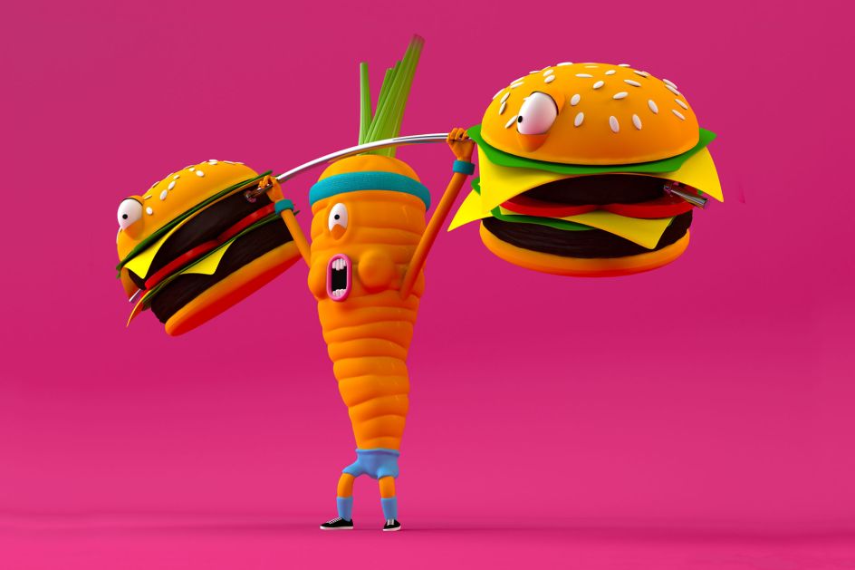 Dinner – Carrot Burgers and Wedges