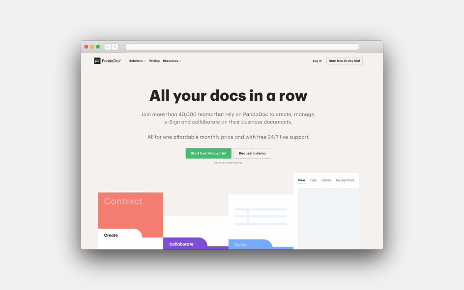 [PandaDoc](https://www.pandadoc.com/) offers all-in-one document automation