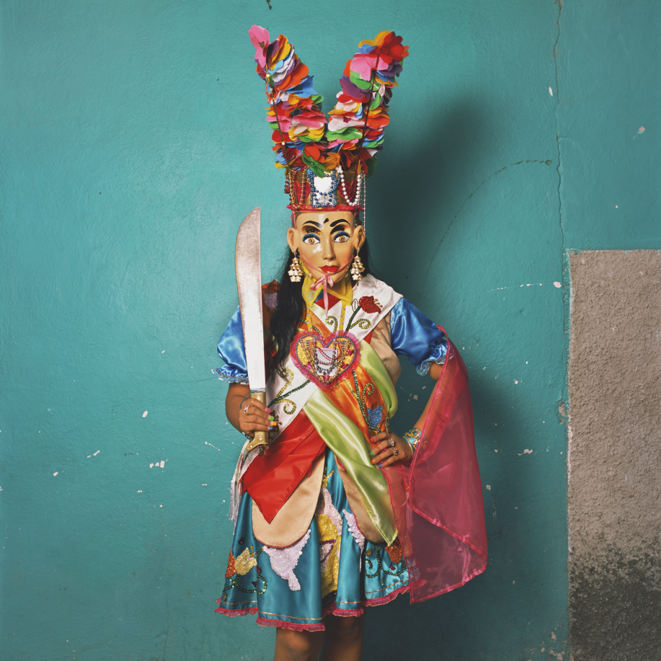 Reyna _ Queen of the Santiagos, 2017 © Phyllis Galembo: Mexico Masks & Rituals