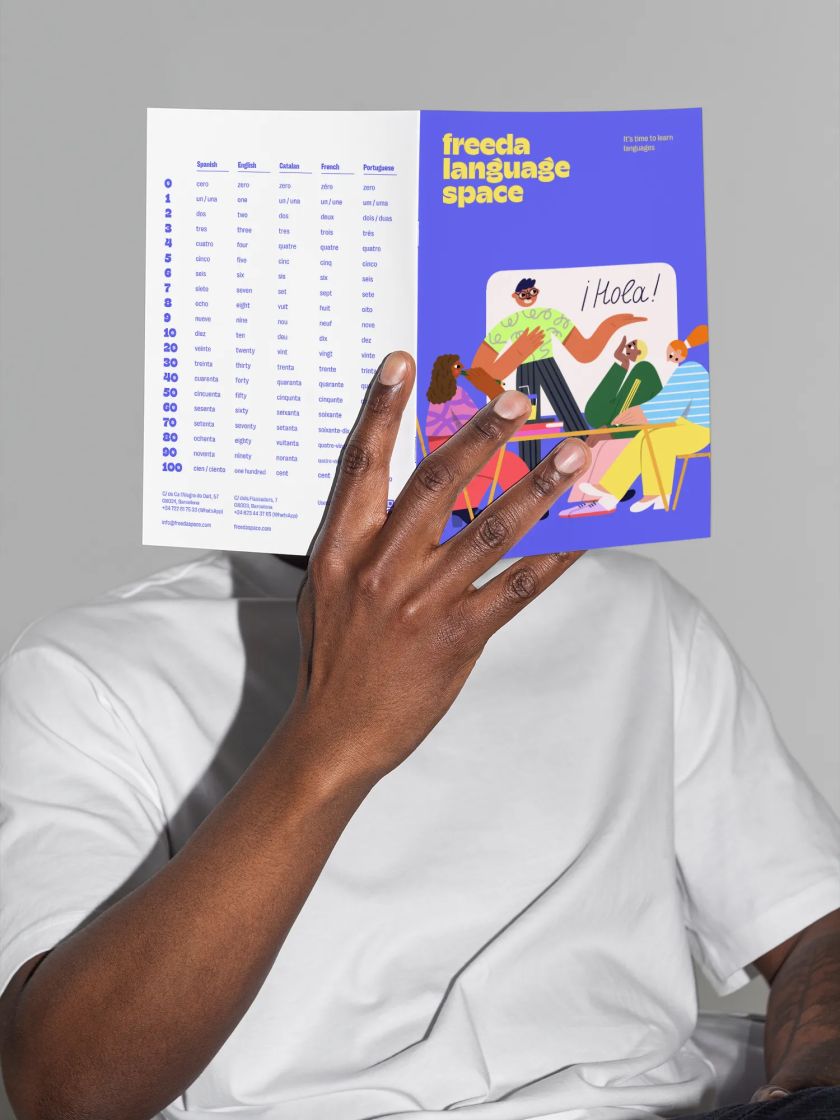 A new identity for Barcelona language school Freeda