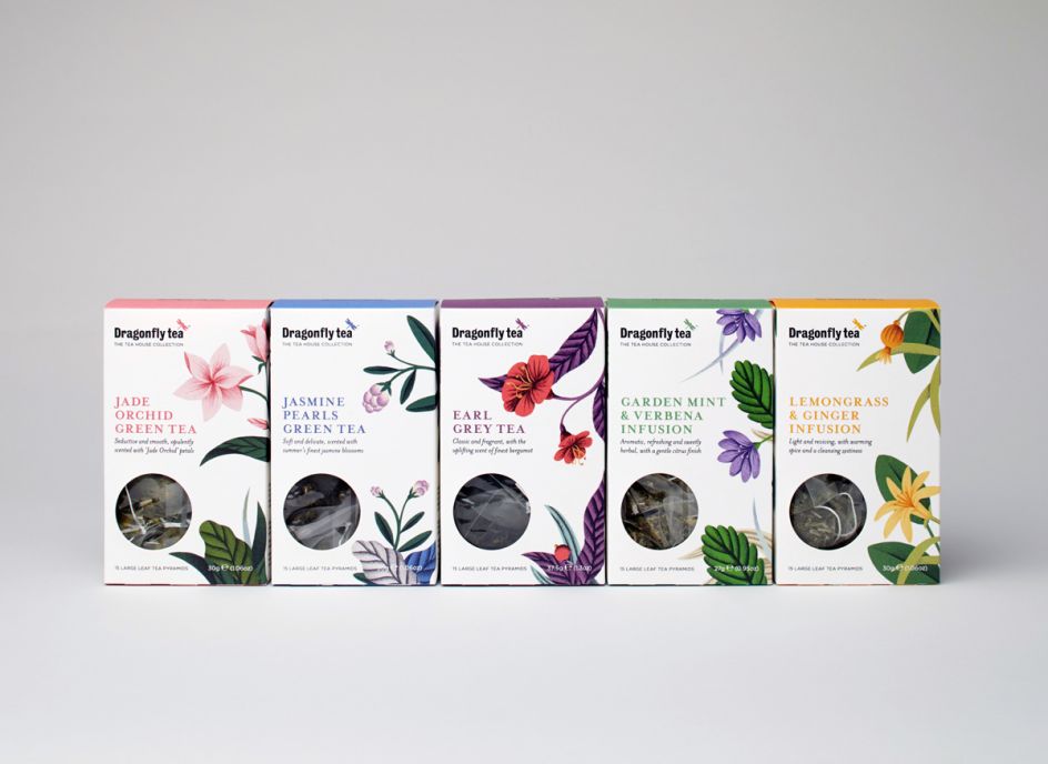 Dragonfly Tea — Tea House Collection © Charlie Smith Design