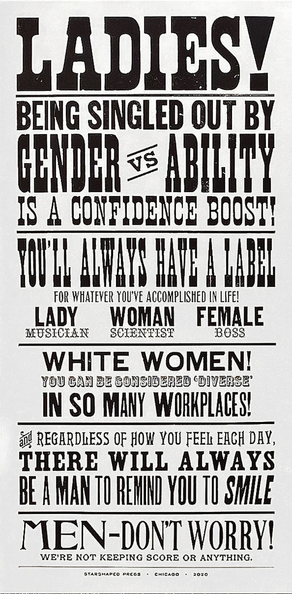 Ladies! Being Singled Out by Gender vs. Ability is a Confidence Boost! © Jennifer Farrell, Starshaped Press