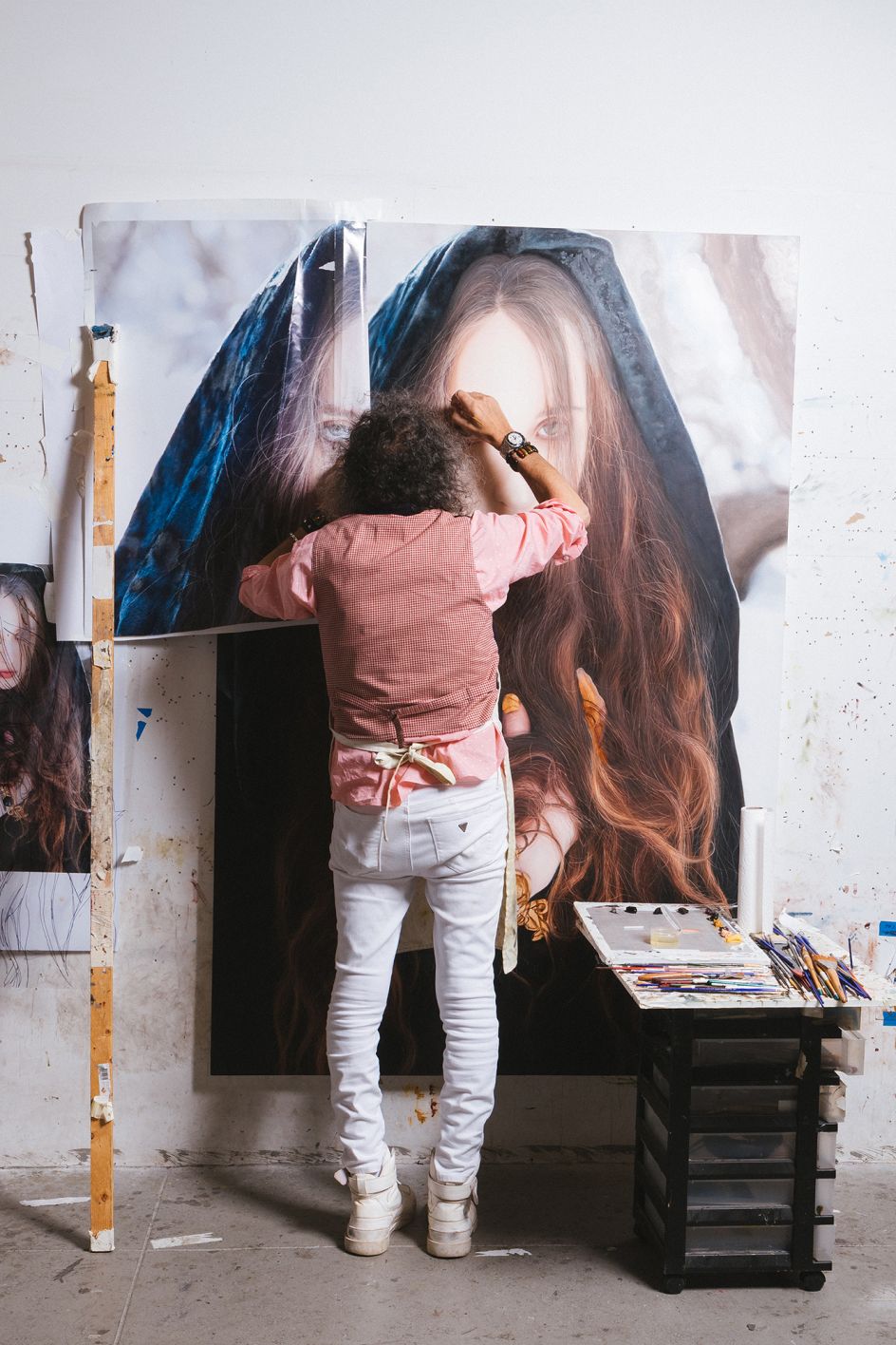Yigal Ozeri in his studio