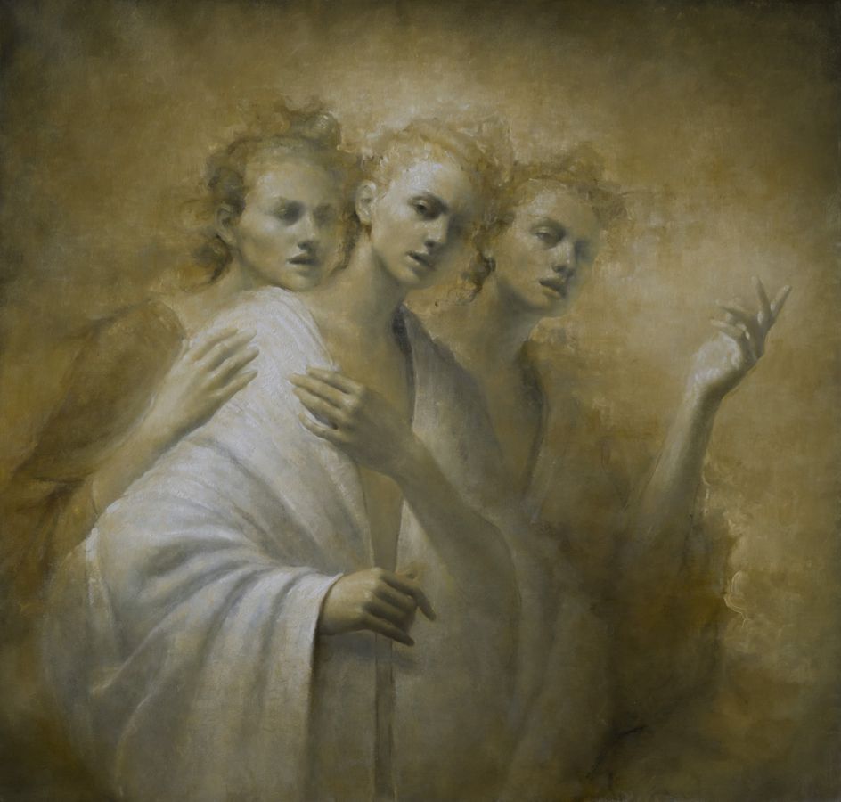 Ghosts. oil on canavs. 44 x 42 inches