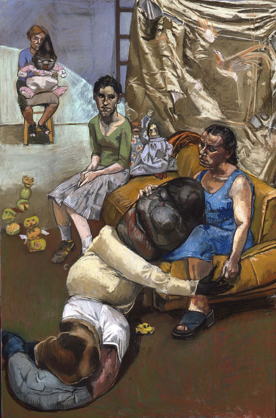 Paula REGO (b. 1935) The Pillowman, 2004, (right-hand panel of a triptych) Pastel on board, 180 x 120 cm Collection: Private Collection © Paula Rego, courtesy of Marlborough, New York and London