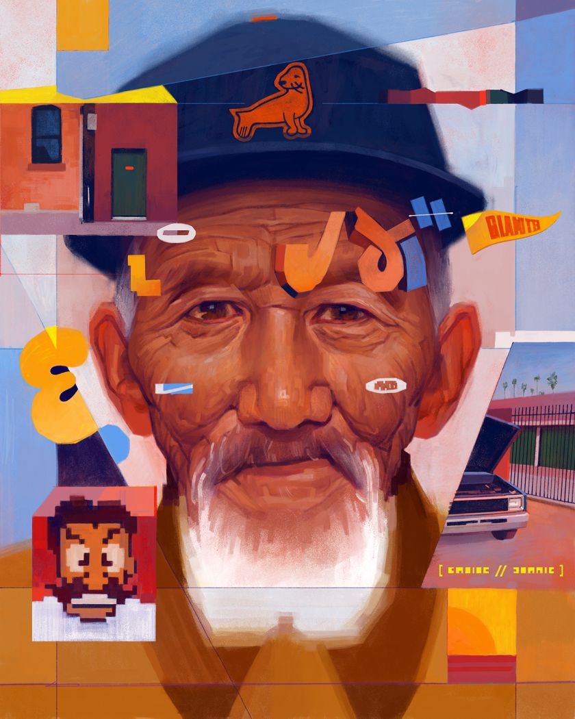 Sam Rodriguez's graffiti-inspired portraits depict people in their unseen entirety