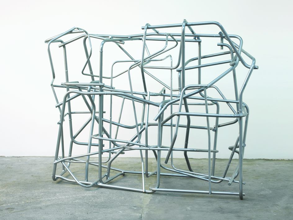 The Ventriloquist, 2015, Powder coated aluminium, Unique, 180 x 241 x 117 cm, POA