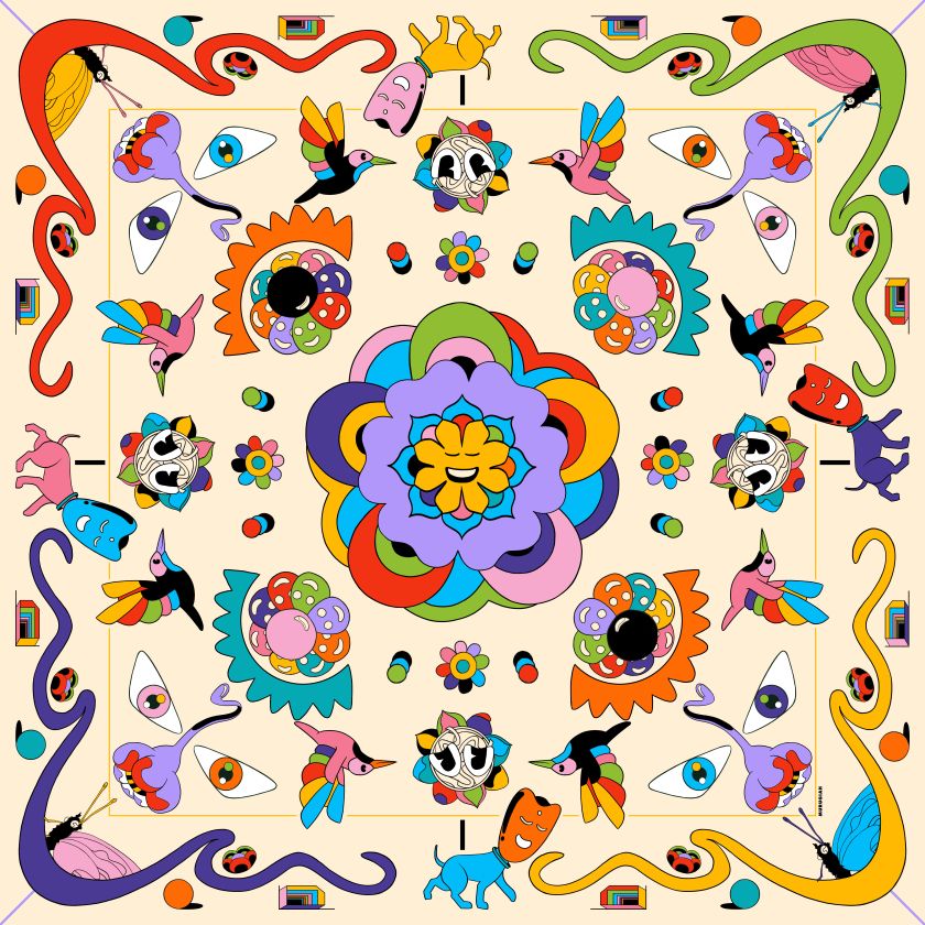 Garden Party 36 X 36