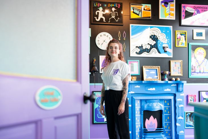 Fatti Burke in The Snug. All images courtesy of Hen's Teeth.