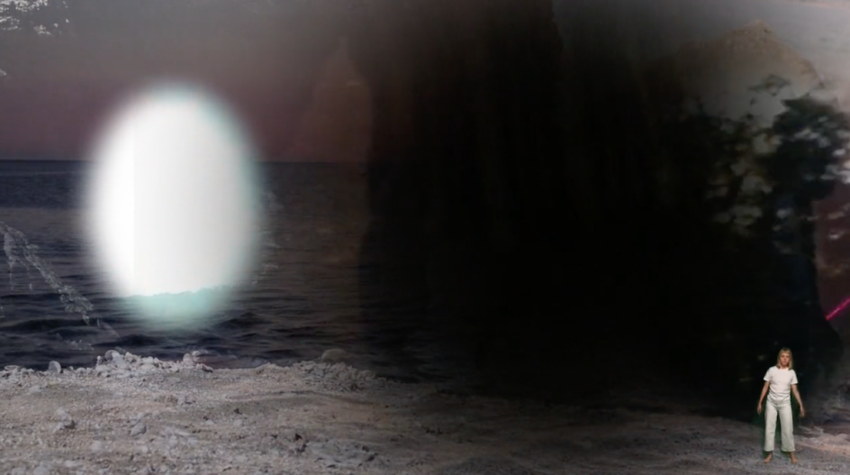 Digital Meditation–video performance still