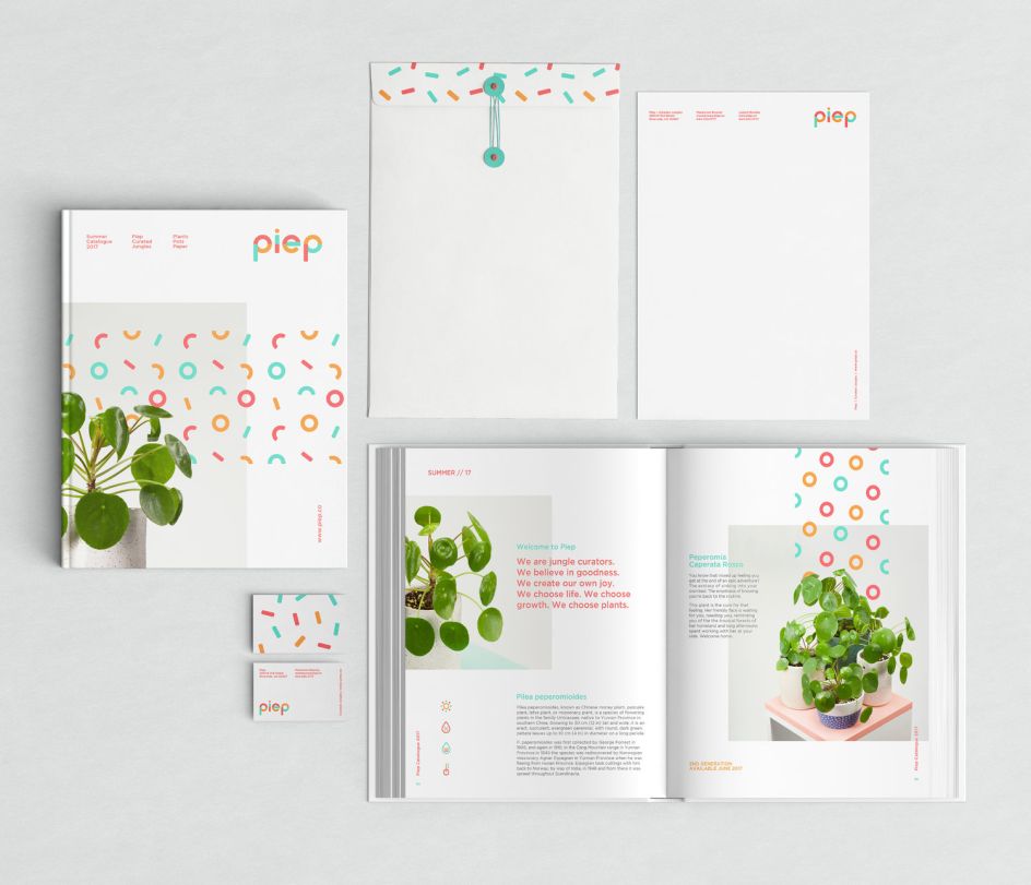 Piep brand identity by Shanti Sparrow