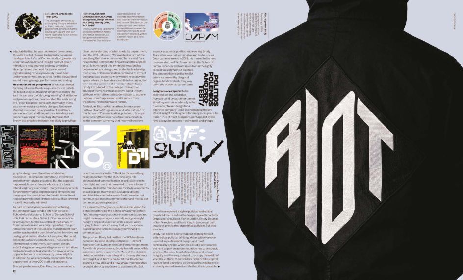 The Graphic Language of Neville Brody, spread showing work for Supreme