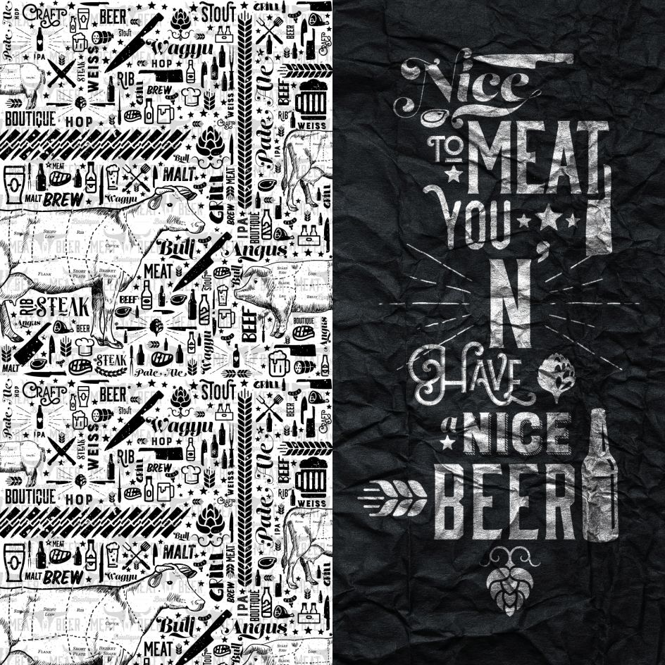 Meat N Beer Brand Design by Mateus Matos Montenegro. Winner in the Graphics and Visual Communication Design Category, 2019-2020.
