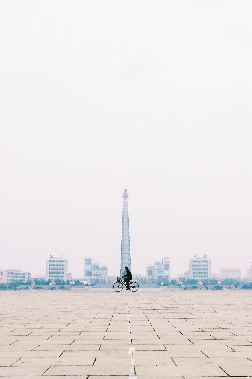 The lone biker of Pyongyang