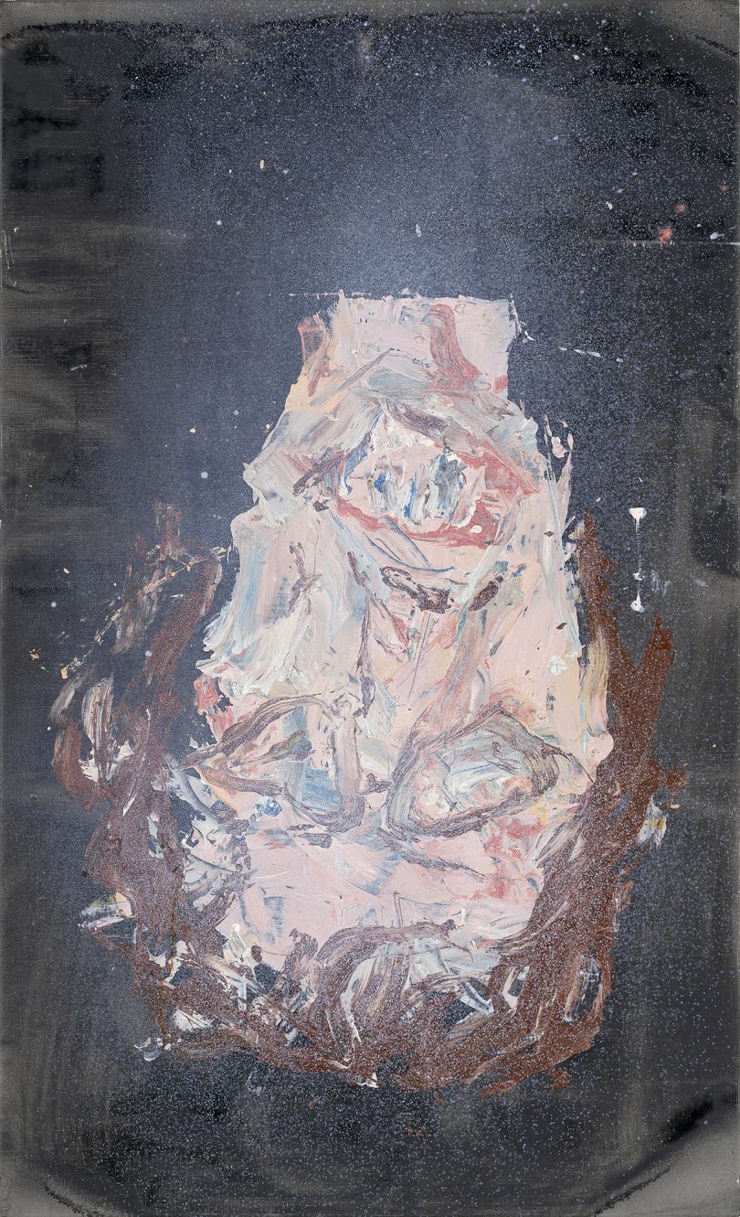 GEORG BASELITZ Cecily Brown, 2018 Oil on canvas 65 x 39 3/8 in 164.9 x 100 cm © Georg Baselitz. Photo: Jochen Littkemann. Courtesy Gagosian