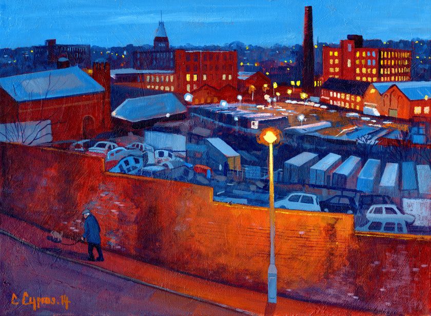 Northern Lights: Chris Cyprus's paintings capture the bygone beauty of sodium-lit streets