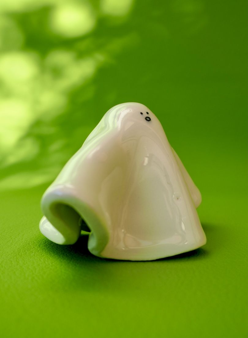 Ceramic Adopt A Ghost Trinket, 2020 © Scotty Gillespie