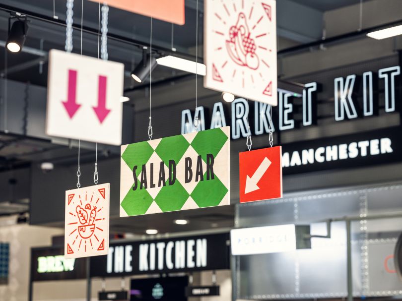 Morrisons — Dapur Pasar Piccadilly Manchester © Charlie Smith Design