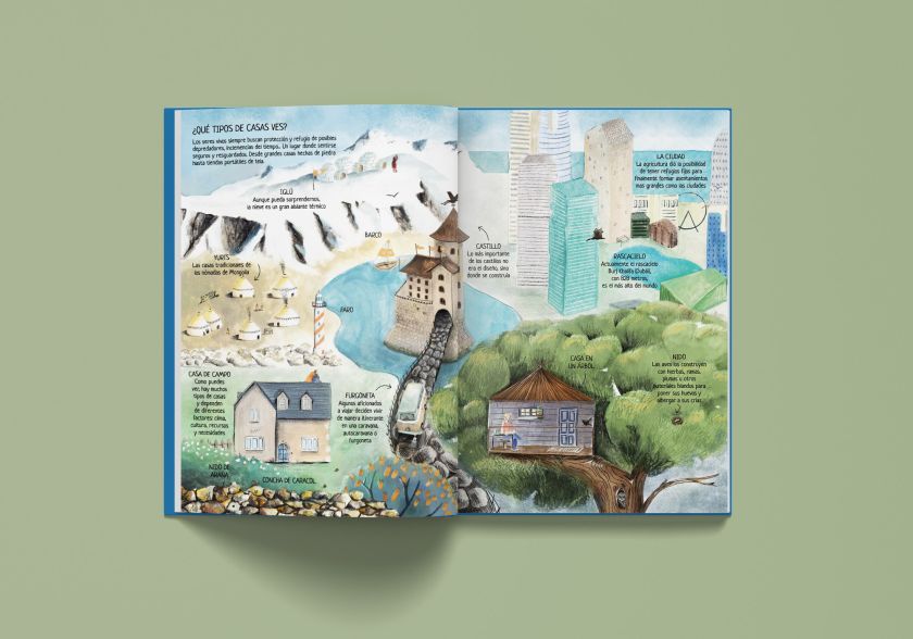 Maria Navarro Sanchez's artwork is a beautiful synthesis of illustration and design