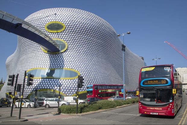 Street view of Selfridges Department Store in Park Street - part of the Bullring Shopping Centre. Image licensed via Adobe Stock / By Jackie Davies