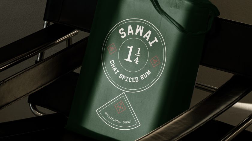 Studio DRAMA reimagines chai-spiced rum brand SAWAI