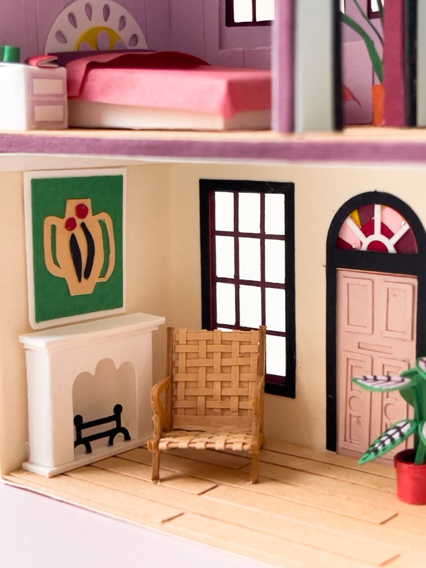 Take a tour of Adrian & Gidi's tiny paper dollhouse passion project