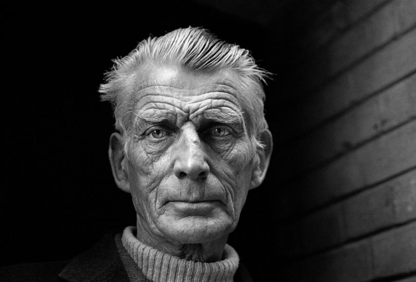 Samuel Beckett, 1976 © Jane Bown Estate. This famous portrait of playwright Samuel Beckett was captured in an alleyway at the back entrance of the Royal Court Theatre, where he was apprehended by Jane as he tried to escape her lens. He reluctantly allowed her to expose three frames; she managed five before he strode off. The middle one is, arguably, the most iconic image of the writer.