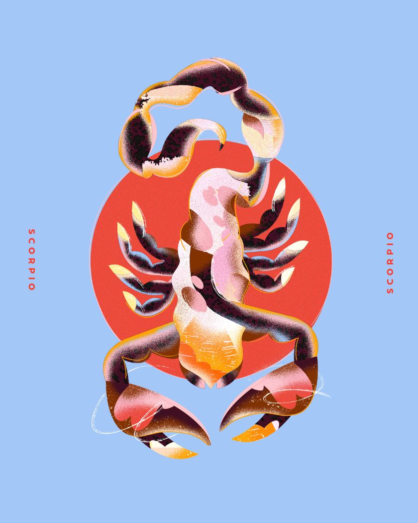Erin Ruane explores the characters of the Zodiac in her beautifully designed illustrations