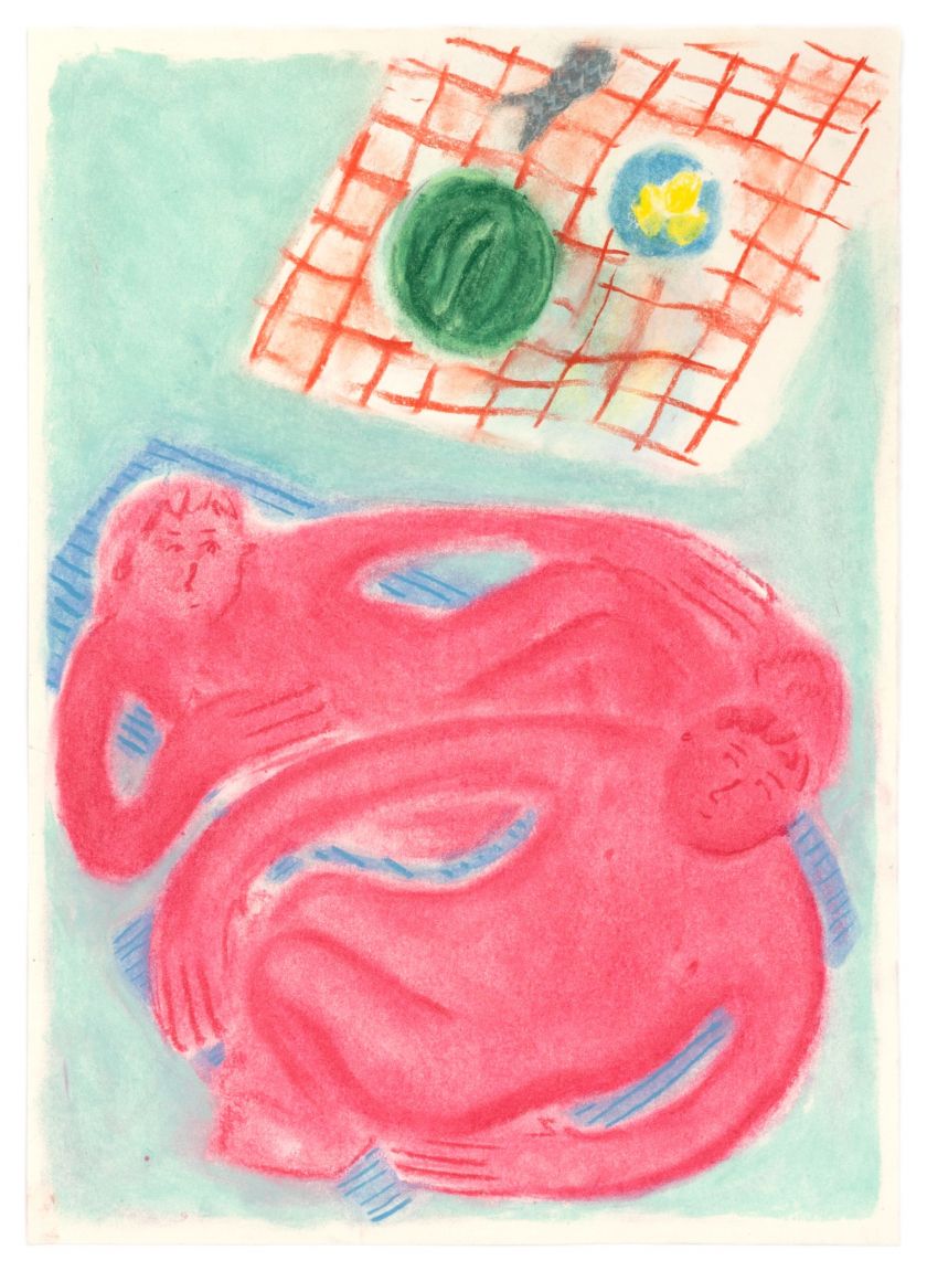 Coline Marotta, Untitled 8, 2019. Soft pastel on paper