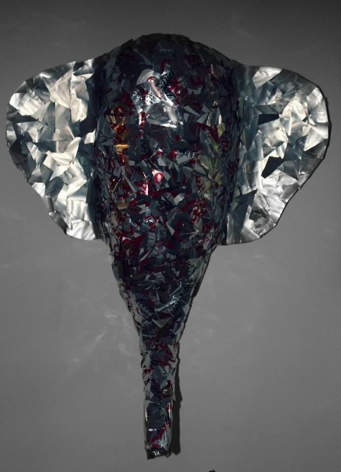 literal pop art: artist crafts beautiful collages out of