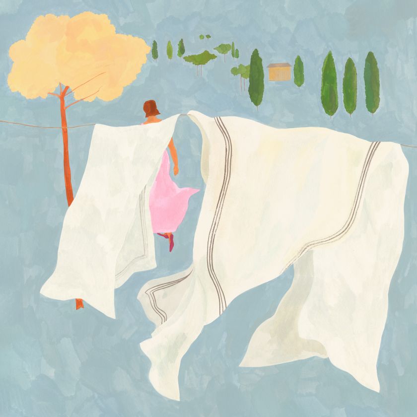 Dror Cohen's paintings use simple forms and bold colours to create a poetic sense of space