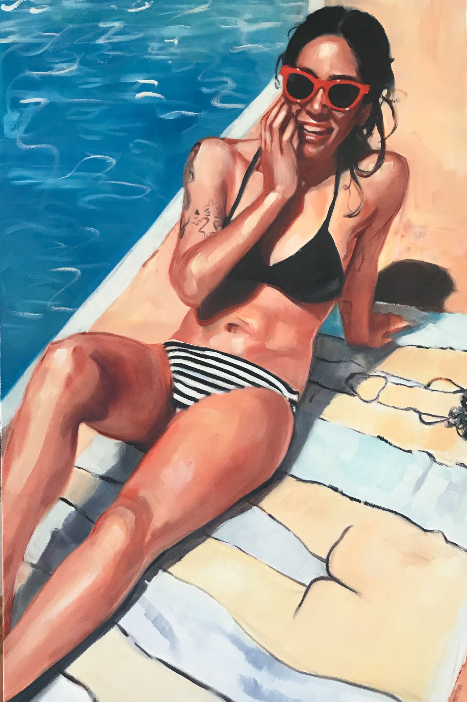 Phoebe Clemens's oil paintings of her LA friends are a love letter to