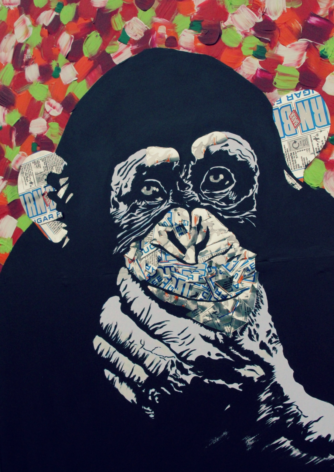 literal pop art: artist crafts beautiful collages out of