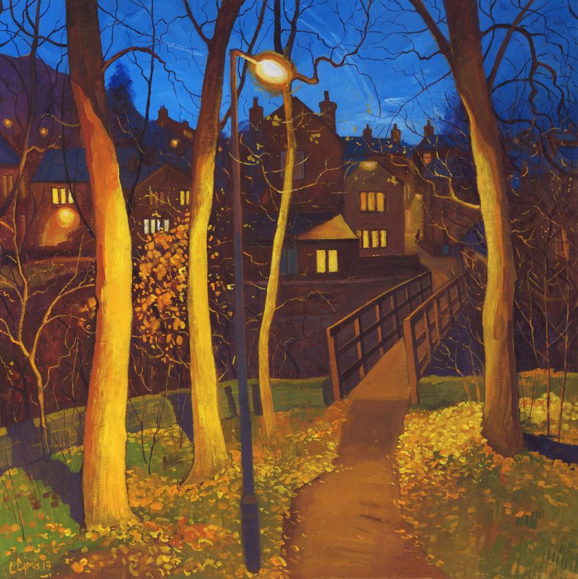 Northern Lights: Chris Cyprus's paintings capture the bygone beauty of sodium-lit streets