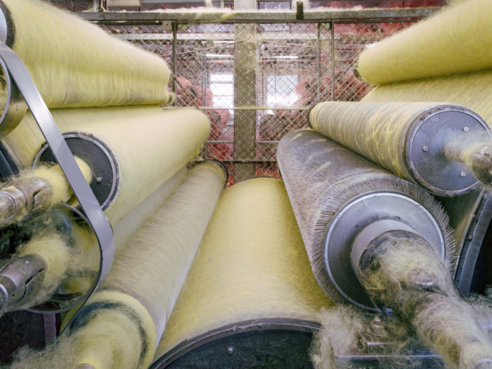 A fascinating peek inside America's colourful textile mills and