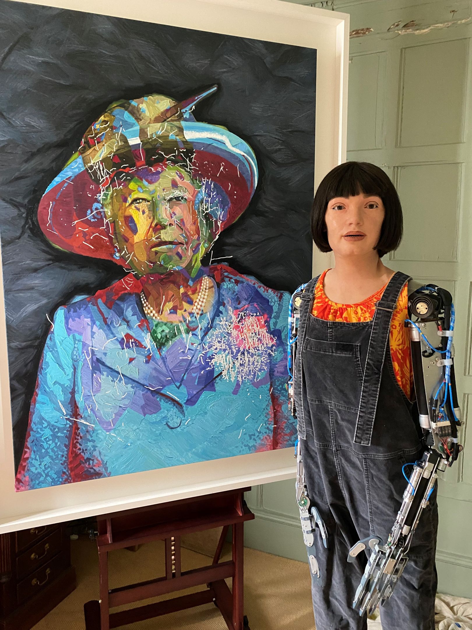 Ai Da Creates The First Portrait Of The Queen Painted By A Humanoid 