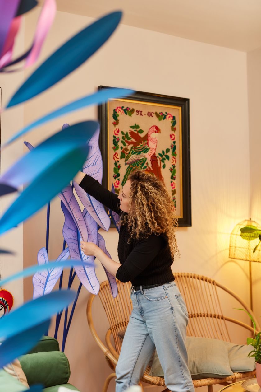 Caroline Byrne's bold and colourful installation for Self Space is a papercraft triumph