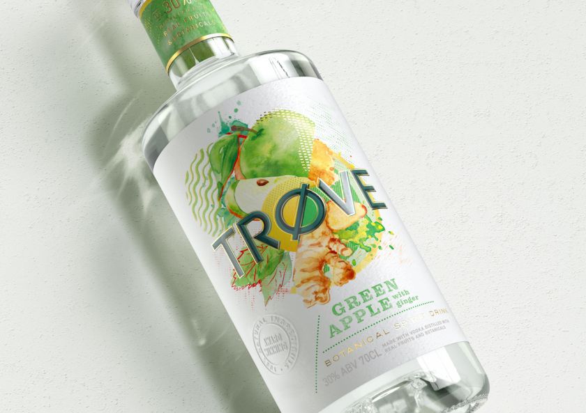 Butterfly Cannon creates designs for new low-alcohol, low-calorie spirit brand TRØVE