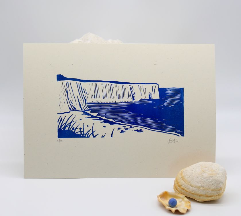 Tattoo artist Martha Smith transfers her mark making skills to beautiful linocut prints
