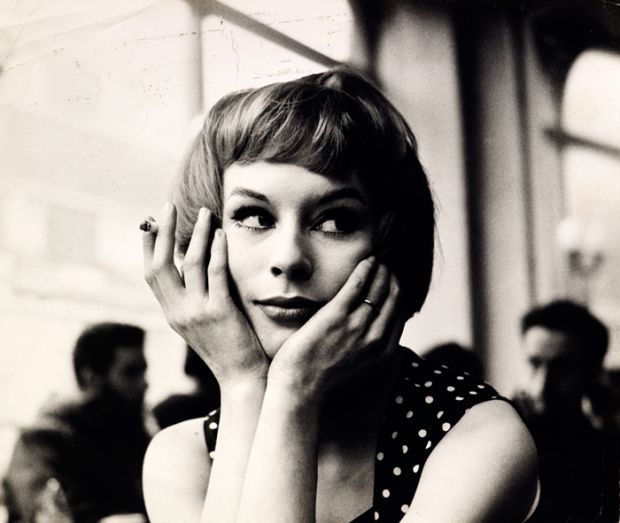 Portrait of an unknown girl in a café, 1960s. All images courtesy of the artist