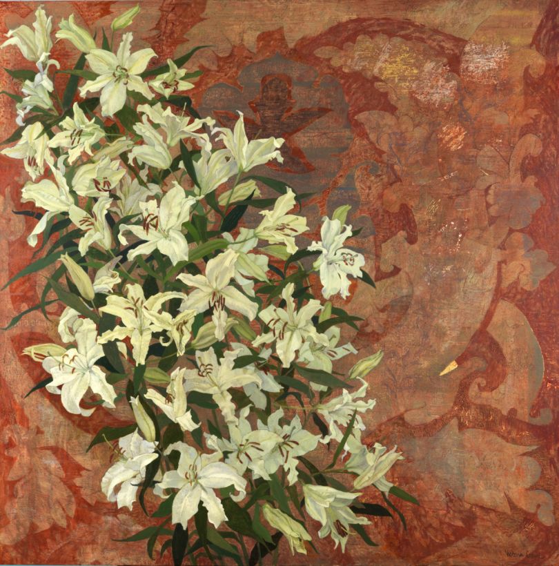 Forty Lilies, 2010-11 oil on linen, 114.3 x 122 cm