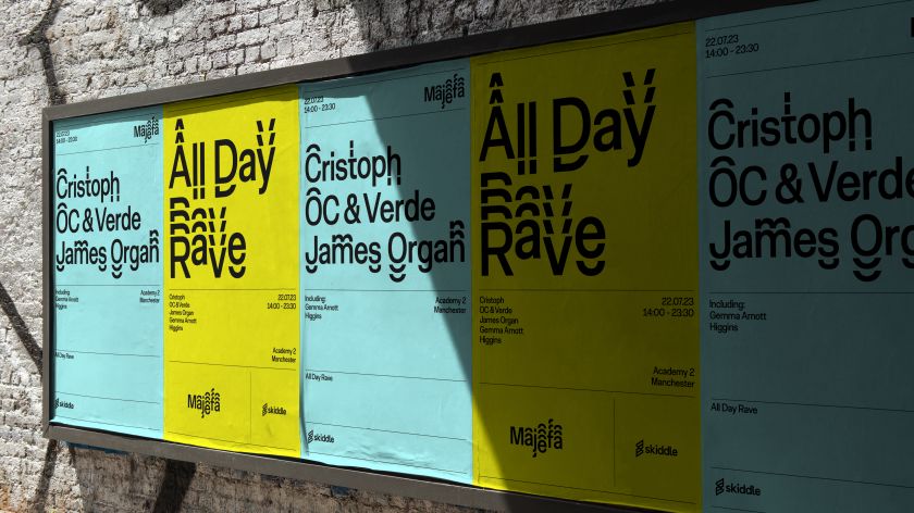 Jump around: Majefa's new identity features type that moves to the music