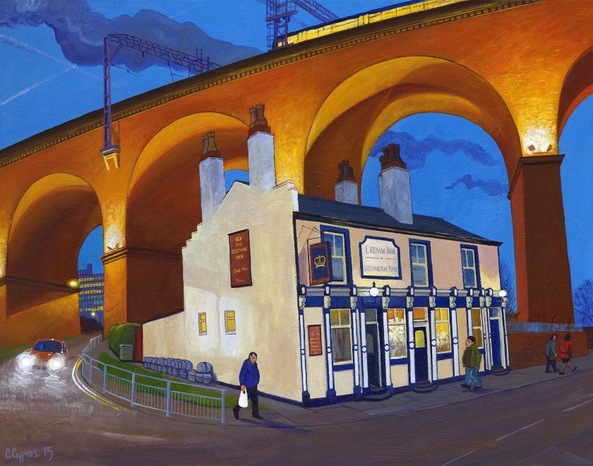 Northern Lights: Chris Cyprus's paintings capture the bygone beauty of sodium-lit streets
