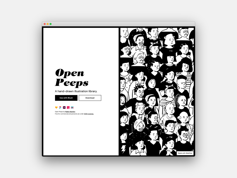 Open Peeps, recommended free illustrations for designers
