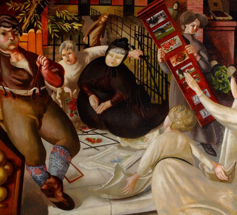 Stanley Spencer, Sarah Tubb and the 'Heavenly Visitors', 1933, Oil on canvas, 91.5 x 101.5 cm © Estate Stanley Spencer & Bridgeman Images, London. Courtesy Stanley Spencer Gallery