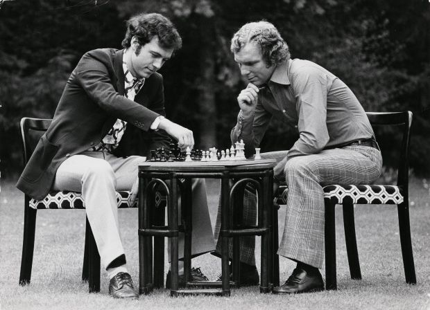 Franz Beckenbauer and Bobby Moore by Terry O'Neill, mid 1970s © Iconic Images/Terry O’Neill